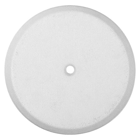 Clean-Out Cover Plate, 5-1/4 In. Diameter Plastic Flat White (25-pk)
